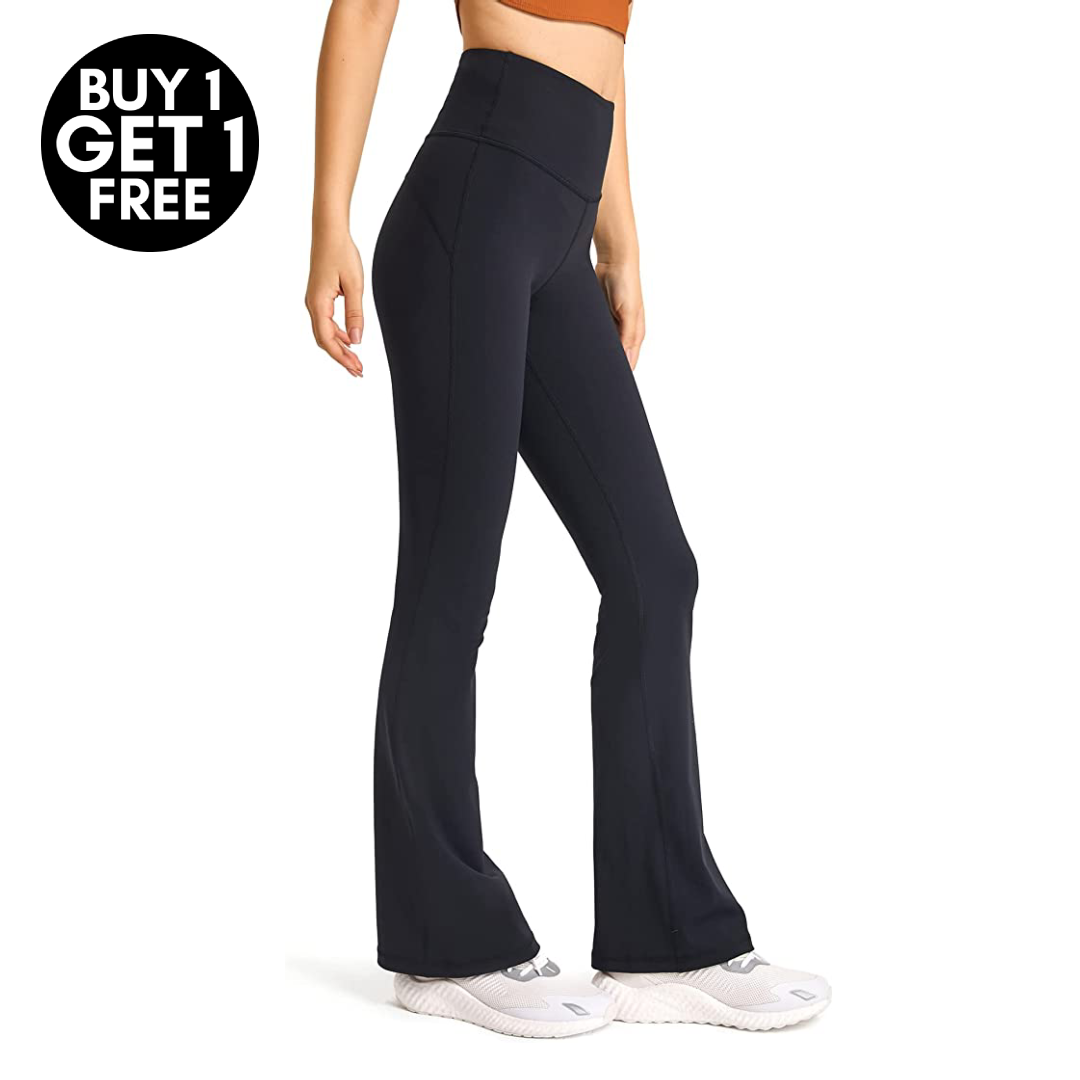 Custom High Waist Fitness Clothing Women Flare Yoga Leggings with