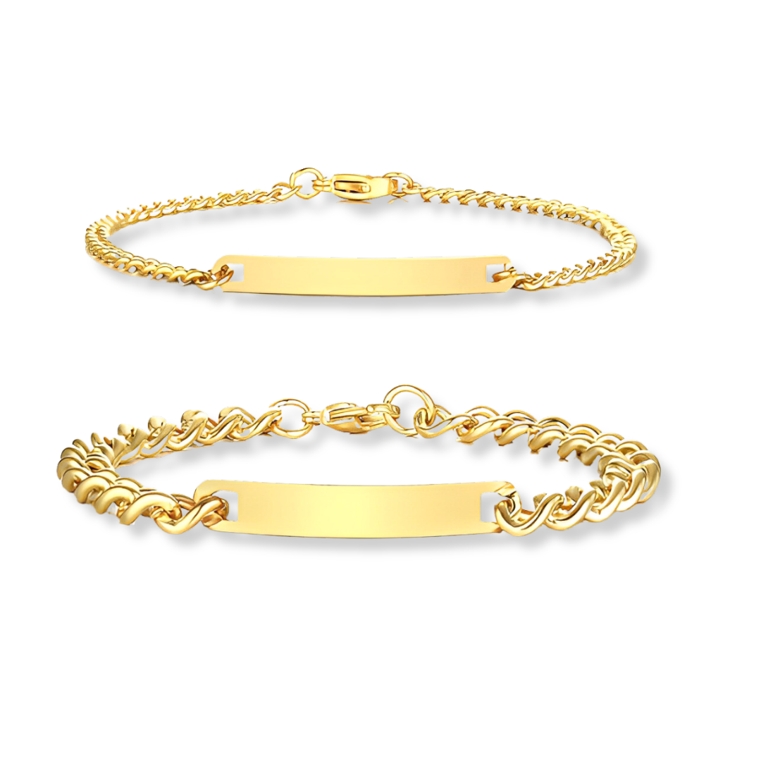 Custom Engraved Bracelets Set™
